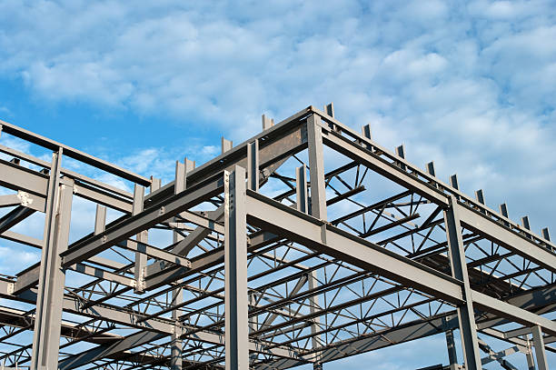 Exterior View of a Steel Building